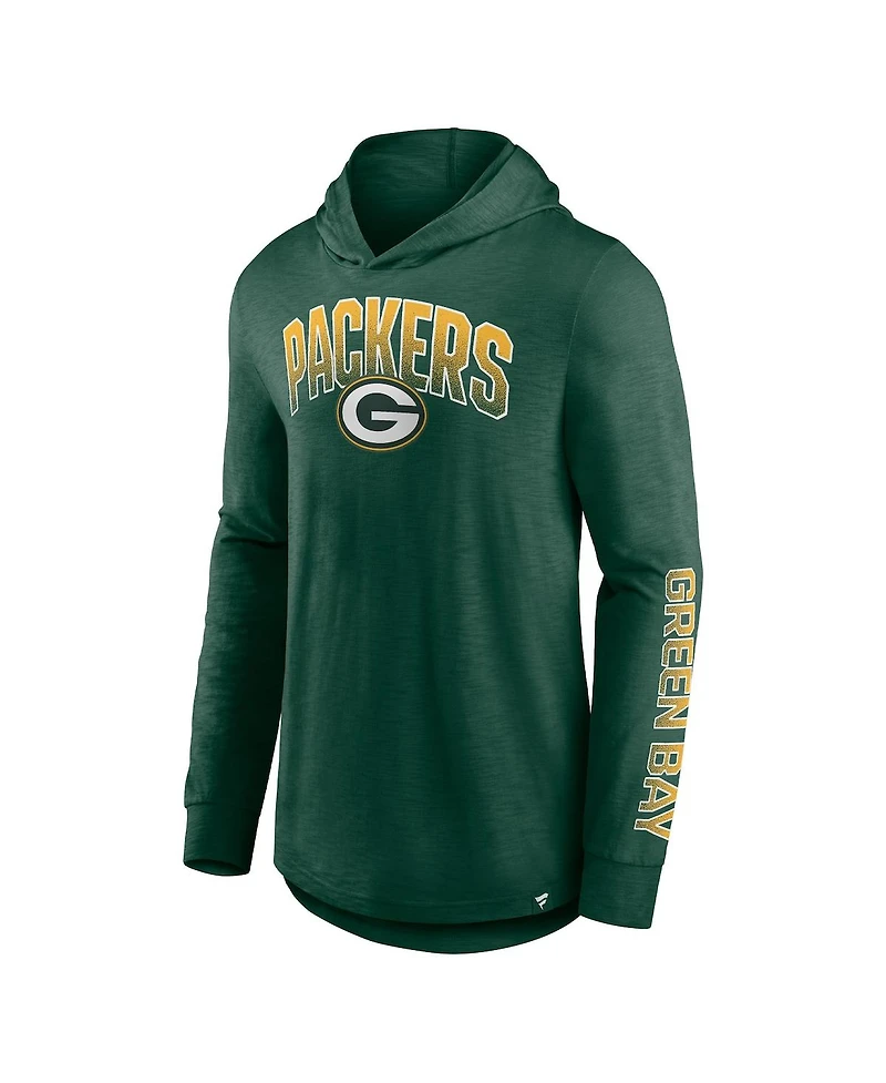 Men's Fanatics Green Green Bay Packers Front Runner Pullover Hoodie