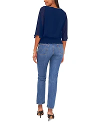 Sam & Jess Women's Smocked-Waist Top