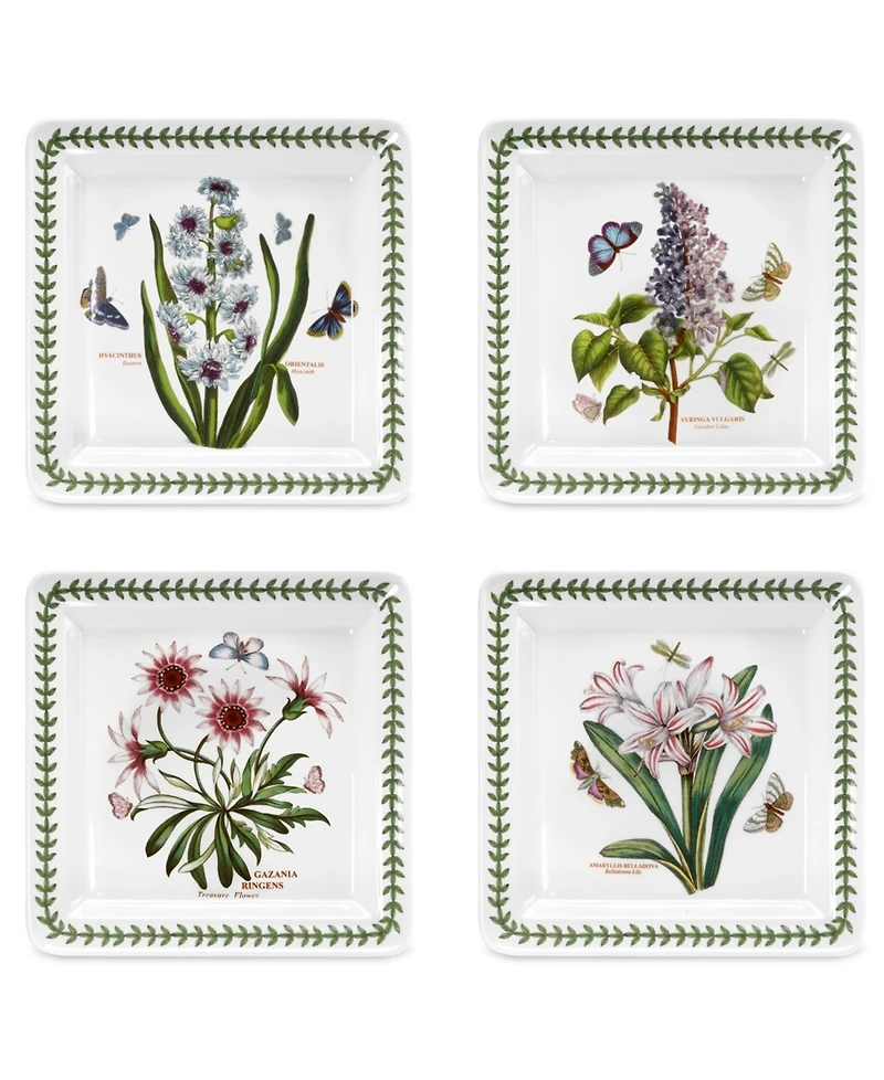 Portmeirion Botanic Garden Square 12 Pc. Dinnerware Set, Service for 4