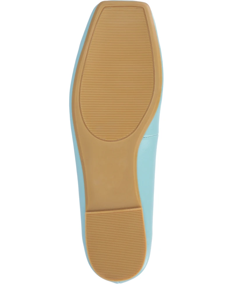 Journee Collection Women's Zimia Buckle Square Toe Ballet Flats