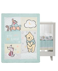 Lambs & Ivy Disney Baby Winnie the Pooh Hugs 3-Piece Nursery Crib Bedding Set