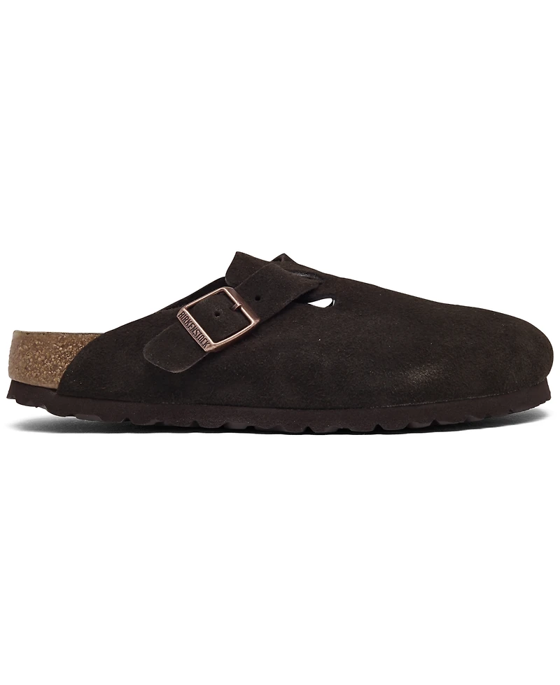 Birkenstock Women's Boston Soft Footbed Suede Leather Clogs from Finish Line