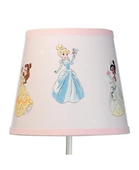 Lambs & Ivy Disney Princesses Pink Crown Nursery Lamp with Shade & Bulb