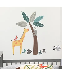 Bedtime Originals Mighty Jungle Animals Wall Decals - Giraffe/Sloth/Tree