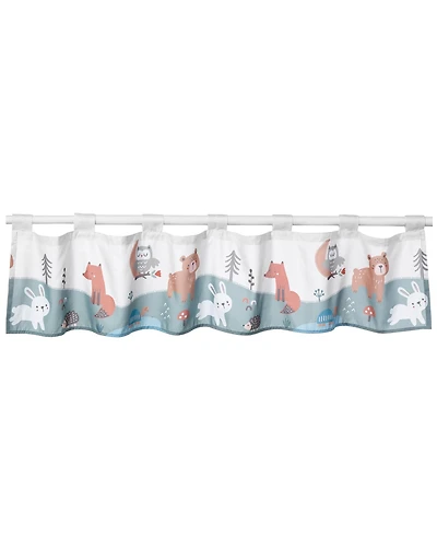 Bedtime Originals Animal Alphabet Sage Green/Cream Nursery Window Valance