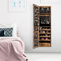 Mirrored Jewelry Cabinet Jewelry Organizer