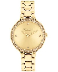Coach Women's Chelsea Quartz Gold-Tone Stainless Steel Bracelet Watch 32mm