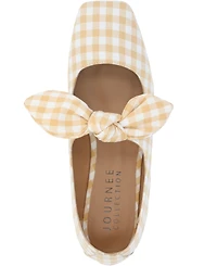 Journee Collection Women's Seralinn Bow Square Toe Flats