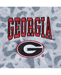 Women's Gameday Couture Heather Gray Georgia Bulldogs Leopard Quarter-Zip Sweatshirt