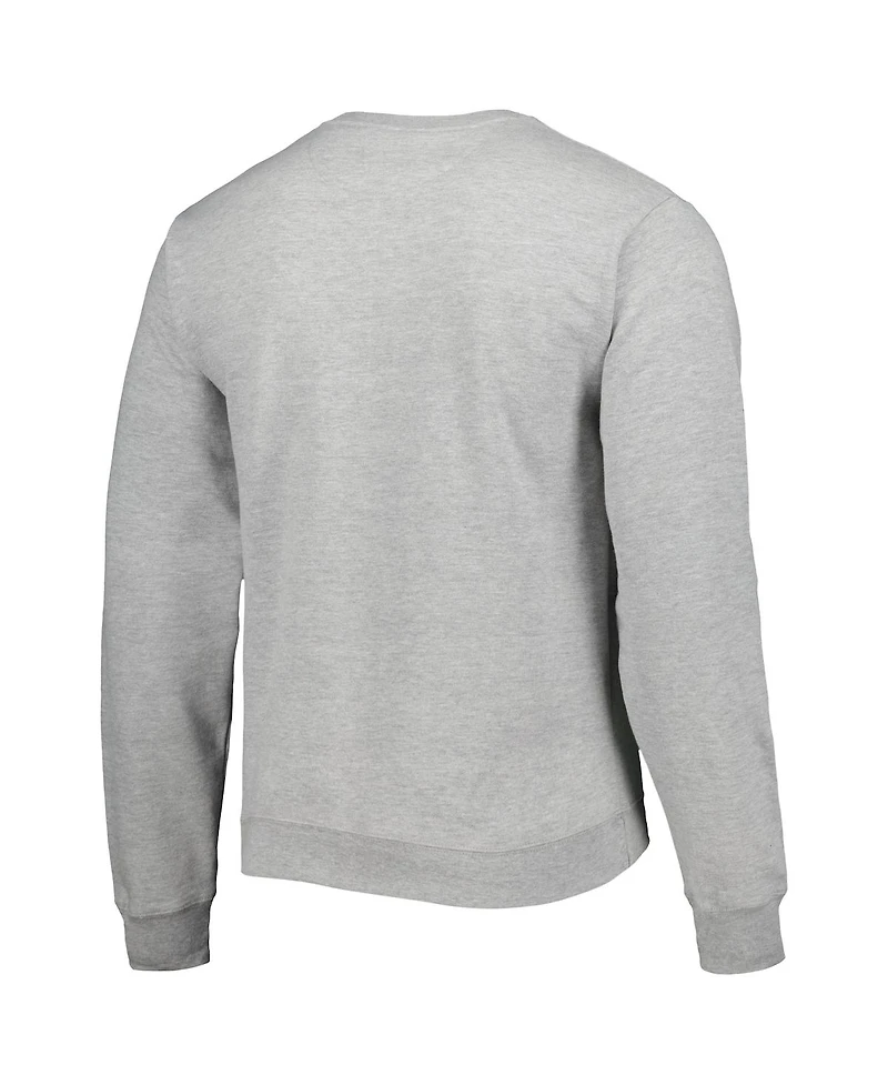 Men's League Collegiate Wear Gray Army Black Knights 1965 Arch Essential Fleece Pullover Sweatshirt