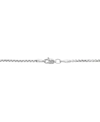 Effy Men's Black Spinel Dog Tag 22" Pendant Necklace (1-1/5 ct. t.w.) in Sterling Silver