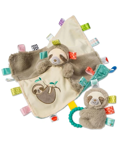 Mary Meyer Taggies Molasses Sloth Blanket & Rattle Set