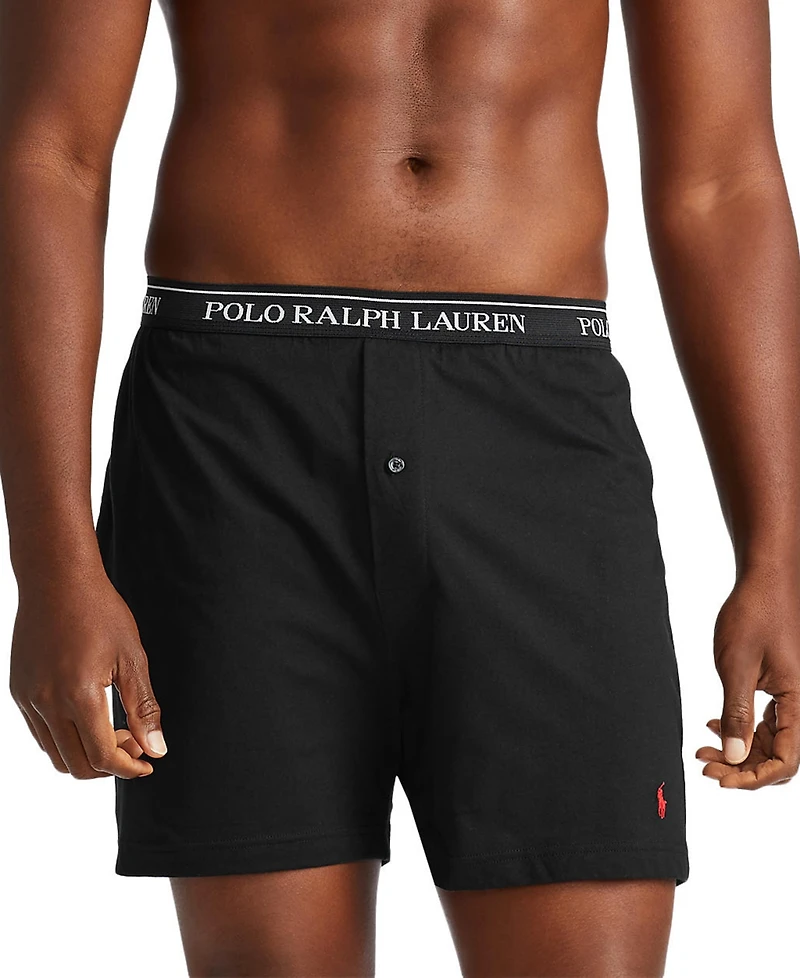 Polo Ralph Lauren Men's 3-Pack Cotton Classic Knit Boxers