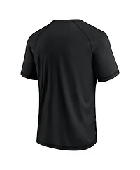 Men's Fanatics Chicago Bears Blackout Hail Mary Raglan T-shirt