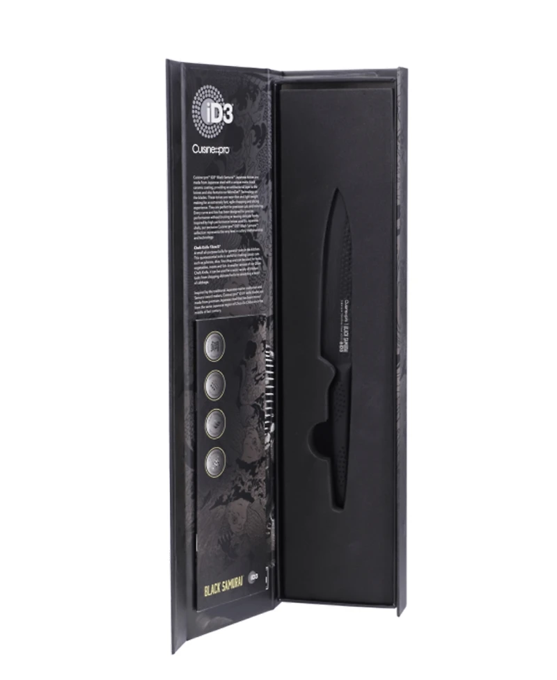 Cuisine::pro Id3 Black Samurai 4" Utility Knife