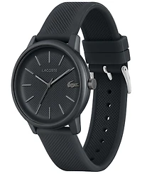 Lacoste Men's L 12.12 Move Dark Grey Silicone Strap Watch 42mm