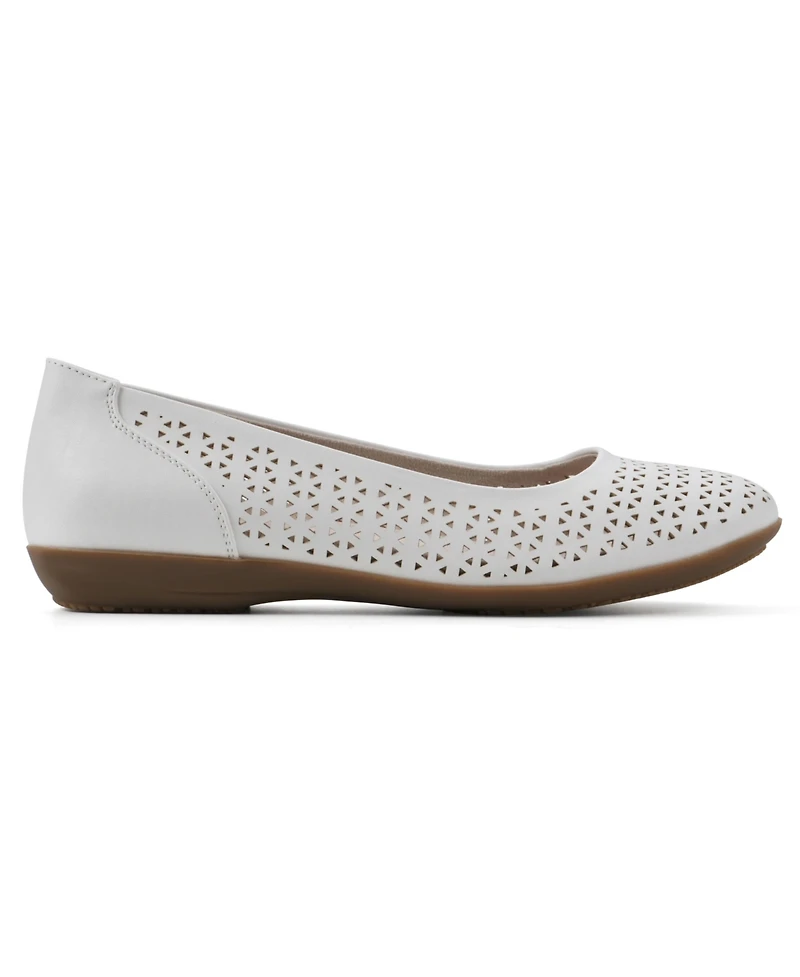 Cliffs by White Mountain Women's Cindy Ballet Comfort Flat