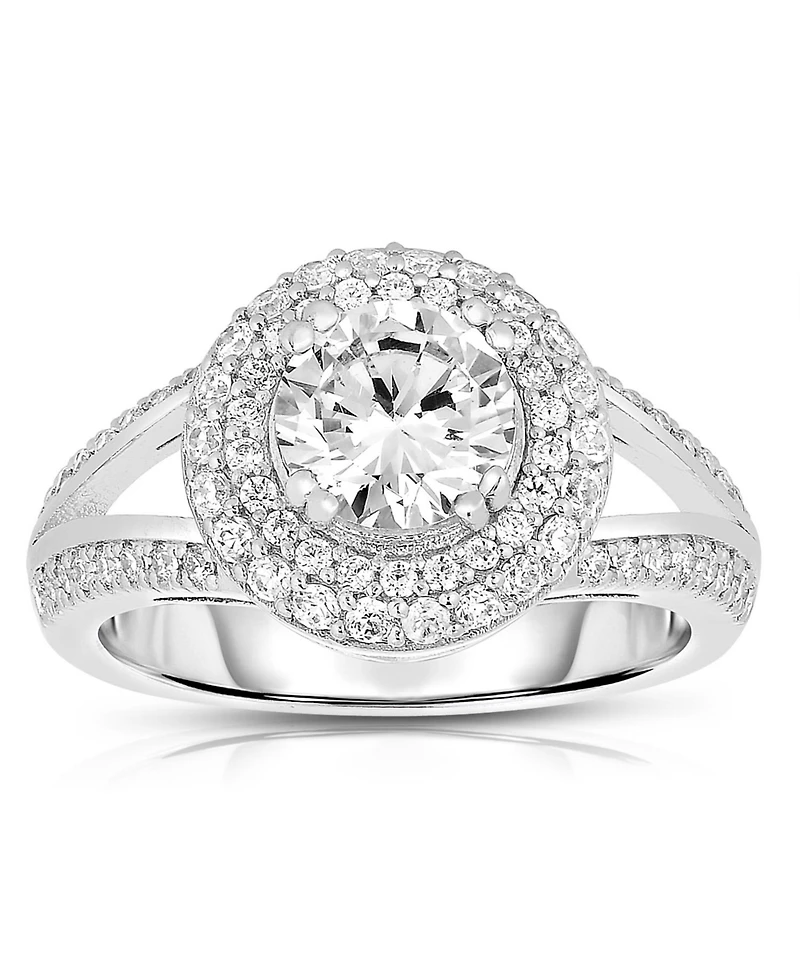 Sterling Silver Cubic Zirconia Statement Ring