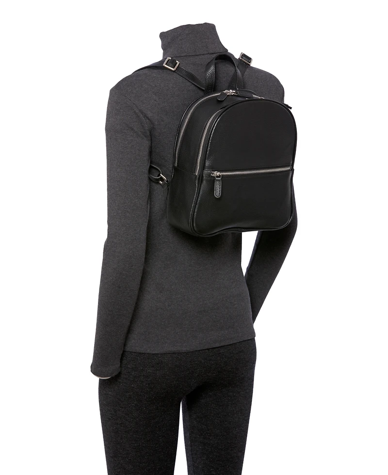 Mancini Women's Pebbled Audrey Backpack