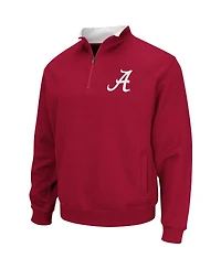 Men's Colosseum Crimson Alabama Tide Big and Tall Tortugas Quarter-Zip Jacket