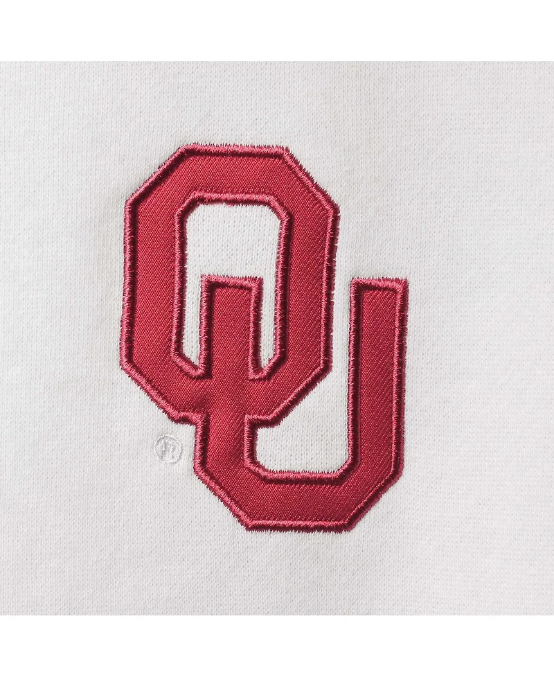 Men's Colosseum White Oklahoma Sooners Tortugas Logo Quarter-Zip Jacket