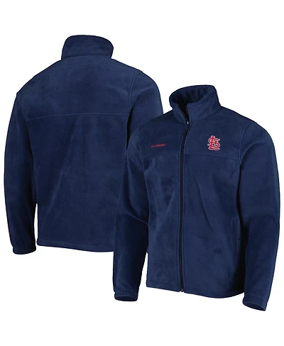 Men's Columbia Navy St. Louis Cardinals Steens Mountain Full-Zip Jacket