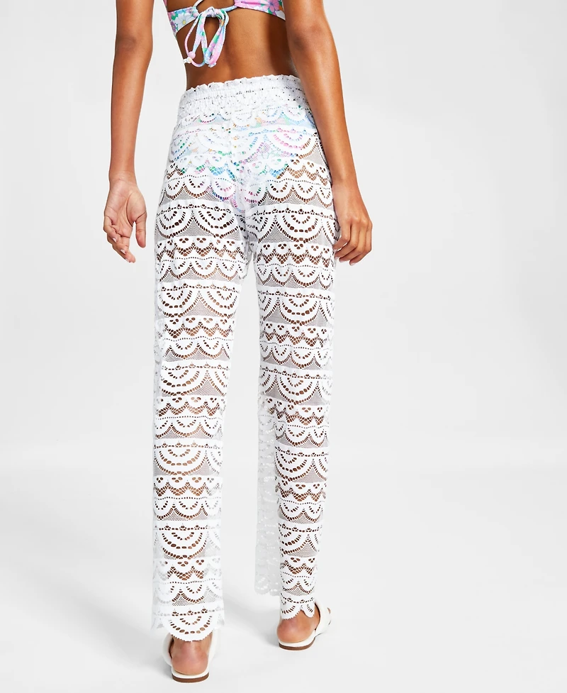 Miken Juniors' Scallop Hem Pants with Tassel Tie, Created for Macy's