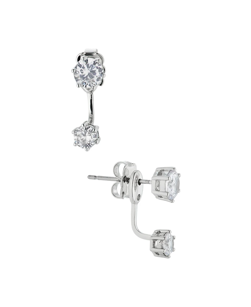 Eliot Danori Cubic Zirconia Front-Back Earrings, Created for Macy's