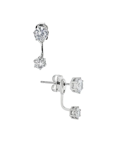 Eliot Danori Cubic Zirconia Front-Back Earrings, Created for Macy's