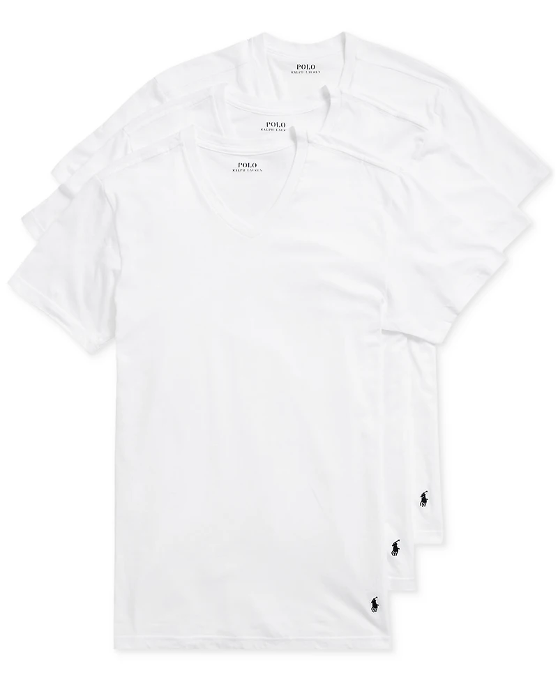 Polo Ralph Lauren Men's 3-Pack V-Neck Classic Undershirts