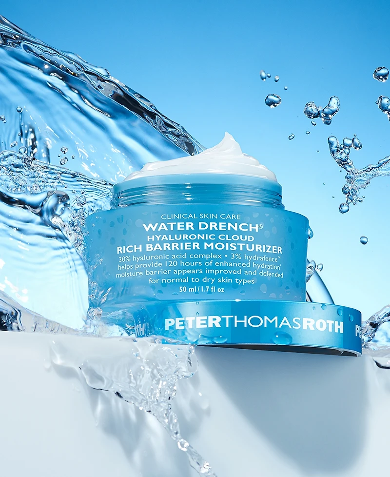 Peter Thomas Roth Water Drench Hyaluronic Cloud Rich Barrier Moisturizer, 1.7oz