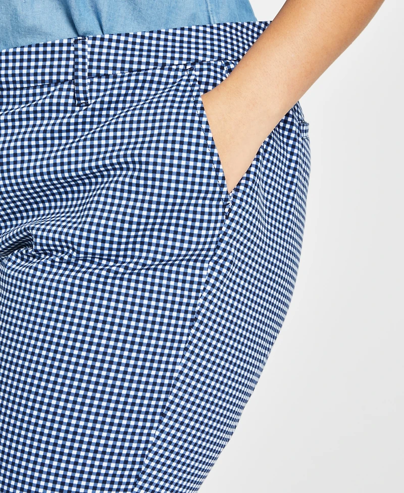 Tommy Hilfiger Plus Hollywood Gingham Bermuda Shorts