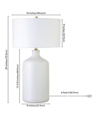 Sloane 29" Tall Ceramic Table Lamp with Fabric Shade