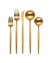 Hampton Forge Skandia Zephyr Satin 45 Piece Flatware Set