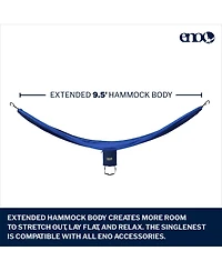 Eno SingleNest Hammock - Lightweight, 1 Person Portable Hammock - For Camping, Hiking, Backpacking, Travel, a Festival, or the Beach - Navy/Royal
