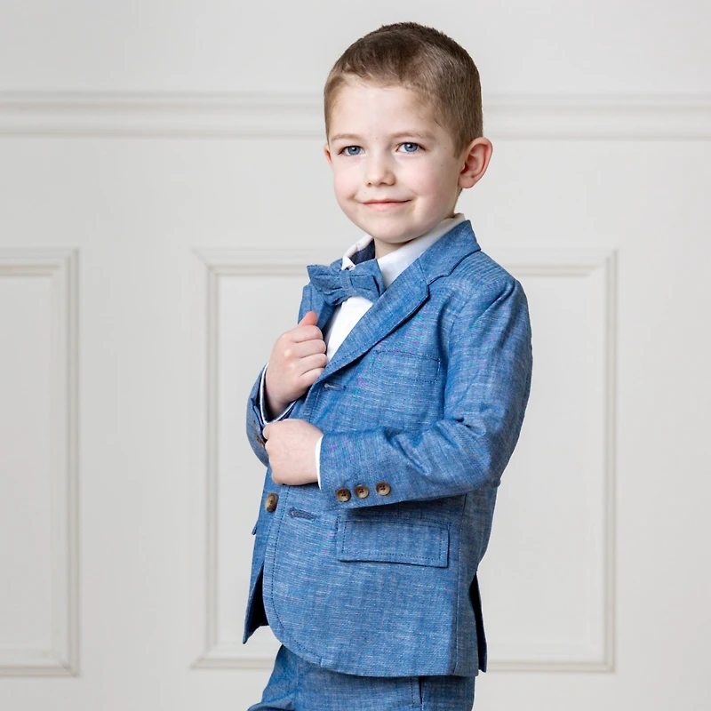 Hope & Henry Toddler Boys Classic Chambray Suit Jacket