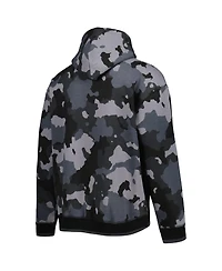 Men's The Wild Collective Black Denver Broncos Camo Pullover Hoodie
