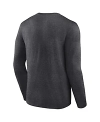 Men's Fanatics Heather Charcoal Houston Astros 2022 World Series Champions Locker Room Big and Tall Long Sleeve T-shirt