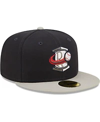 Men's New Era Navy Rome Braves Authentic Collection Road 59FIFTY Fitted Hat