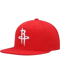 Men's Mitchell & Ness Red Houston Rockets Side Core 2.0 Snapback Hat