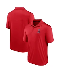 Men's Fanatics Red Los Angeles Angels Hands Down Polo Shirt