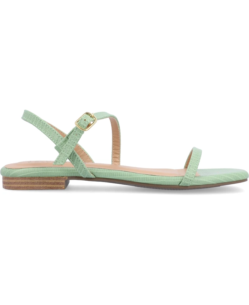 Journee Collection Women's Crishell Flat Sandals