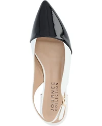 Journee Collection Women's Bertie Two Tone Slingback Flats