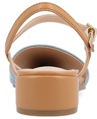 Journee Collection Women's Brynn Block Heel Pointed Toe Flats