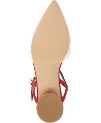 Journee Collection Women's Brynn Block Heel Pointed Toe Flats