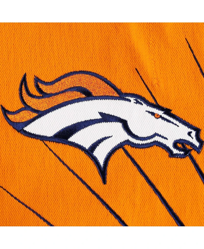 Men's G-iii Sports by Carl Banks Orange Denver Broncos Extreme Redzone Full-Snap Varsity Jacket