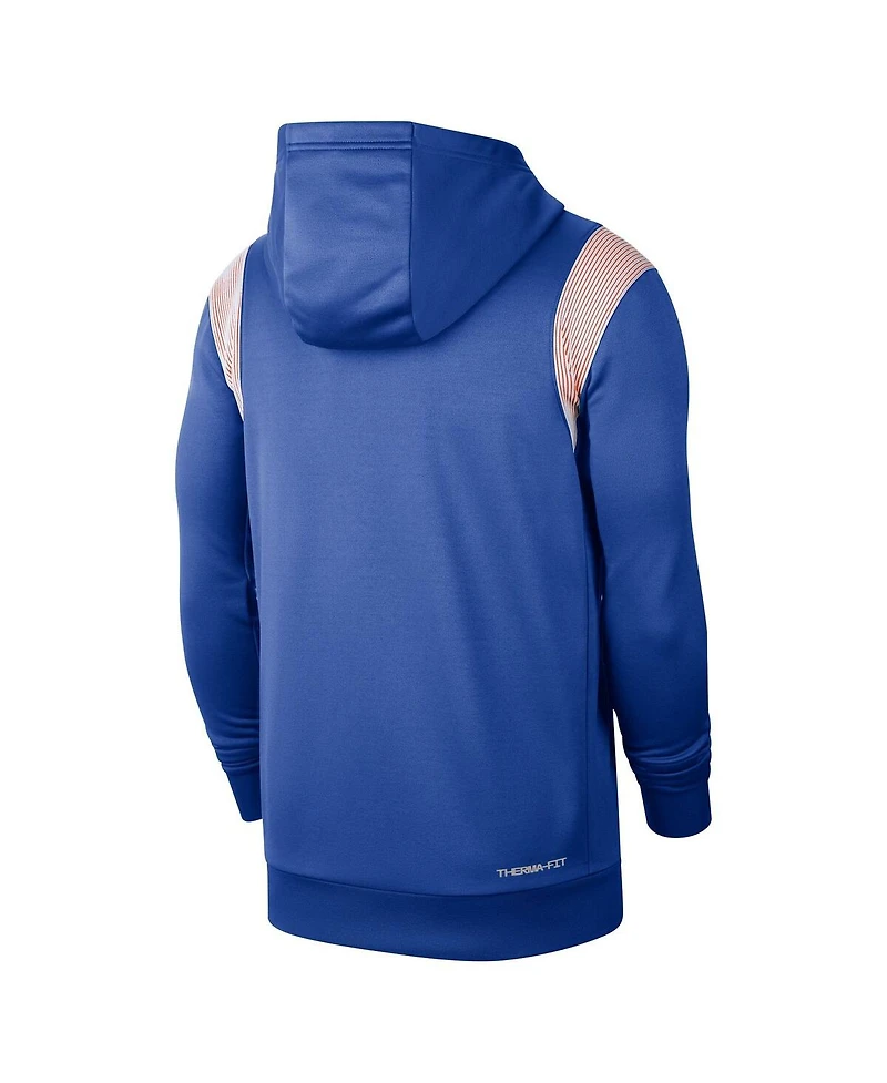 Men's Nike Royal Florida Gators 2022 Game Day Sideline Performance Pullover Hoodie