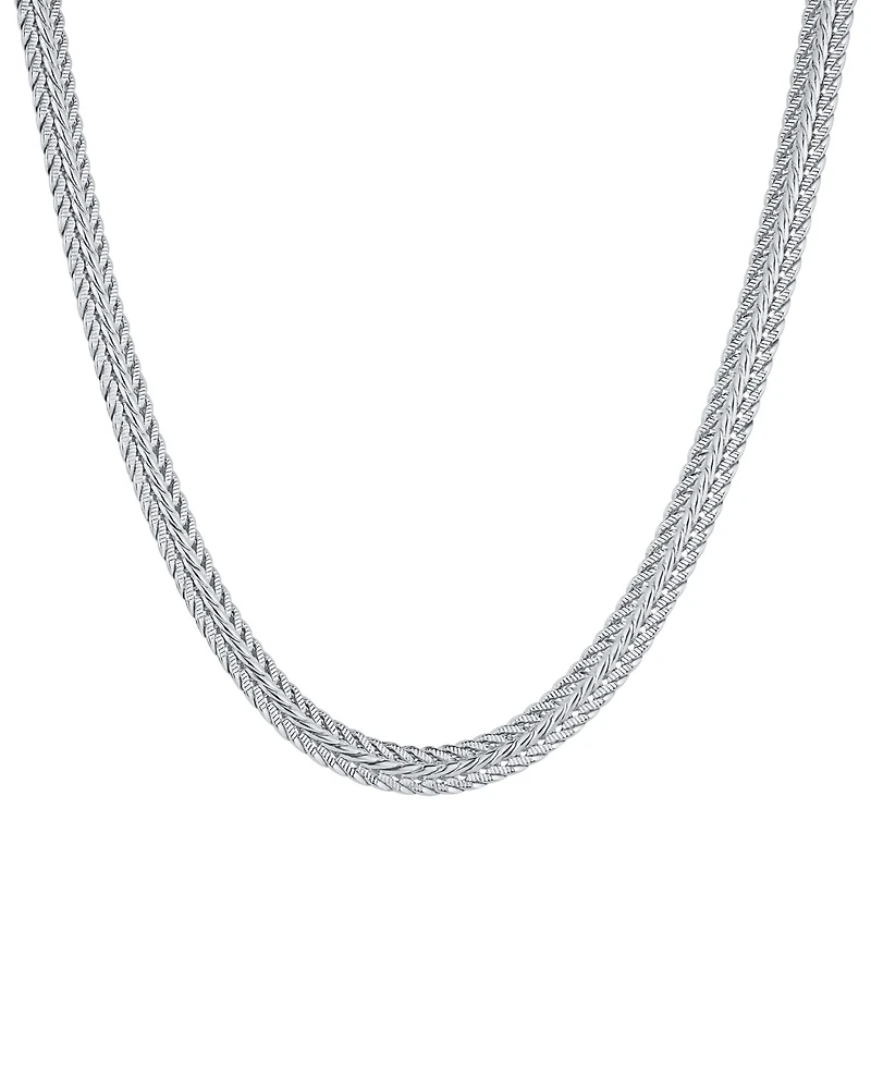 And Now This Fine Silver-Plated Woven Necklace