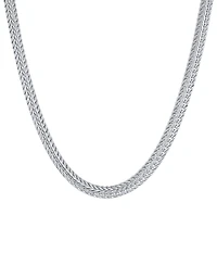 And Now This Fine Silver-Plated Woven Necklace