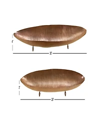 Rosemary Lane Metal Tray, Set of 2, 36", 29" W